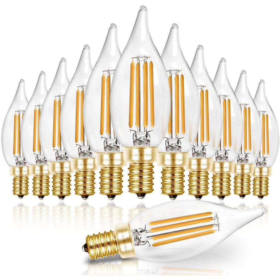 【保存版】 Hizashi 90+ CRI LED Candelabra Bulb Flame Tip 40W Equivalent Dimmable  - mintzerbooks.com