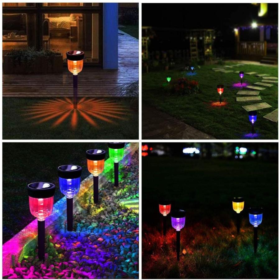 Solar Pathway Lights， YoungPower LED Solar Lights Outdoor Color Changi Solar Pathway Lights， YoungPower LED Lights Outdoor Color