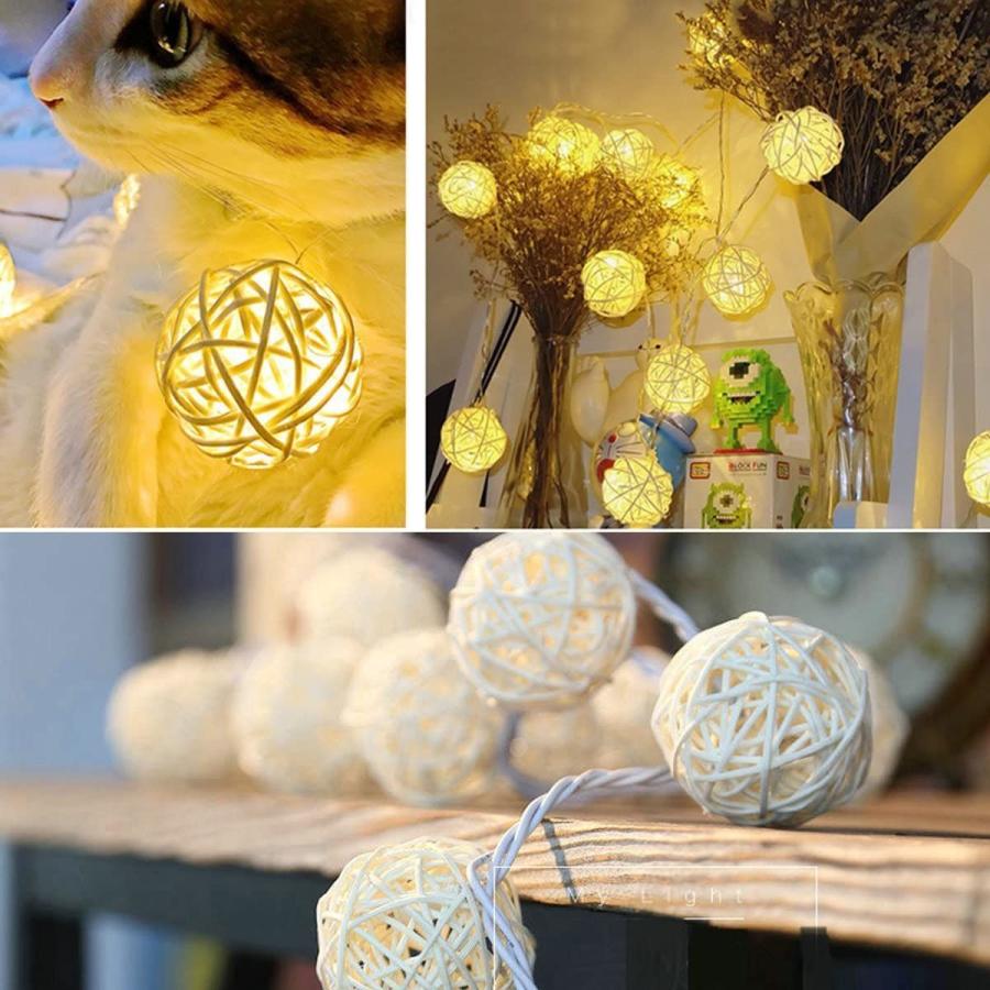 Globe String Lights FOU Battery Operated 16.5Ft 40 LED Warm White