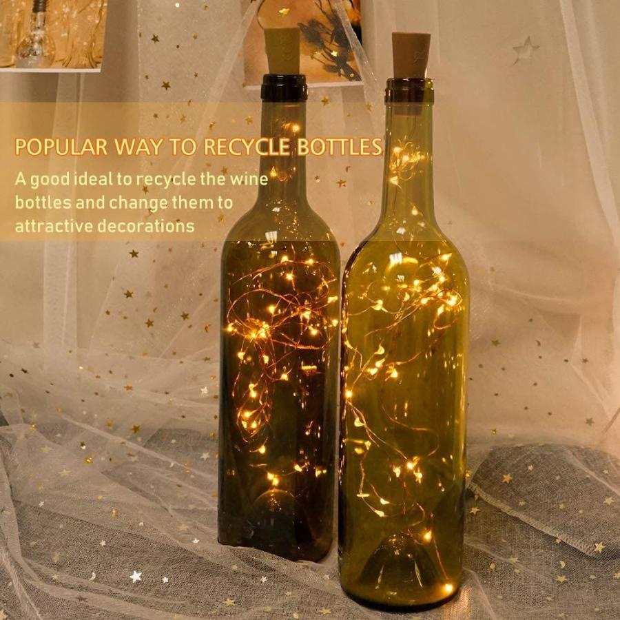 Wine Bottle Lights， 16Packs of LED Copper Wire Light Battery