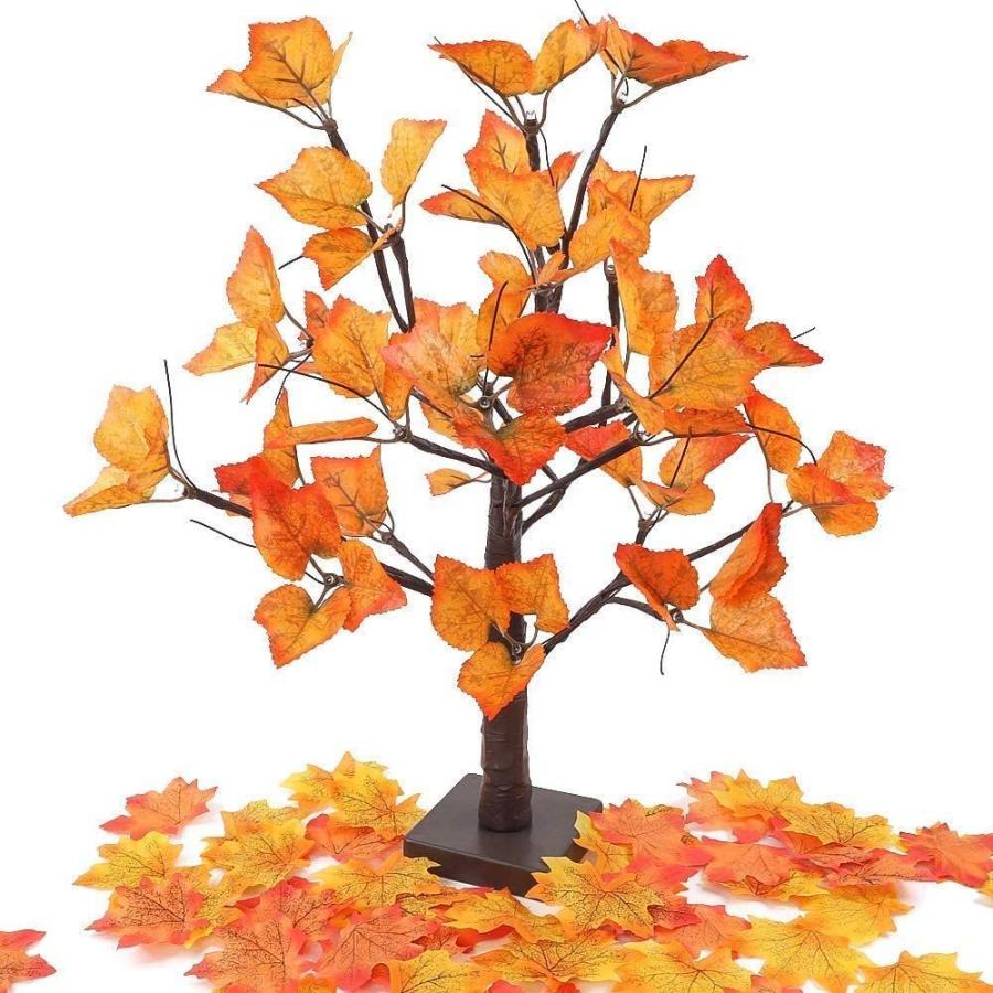 新しい Fall CEWOR Lighted 20 Decoration Centerpiece Table up Light Tree Maple その他おもちゃ