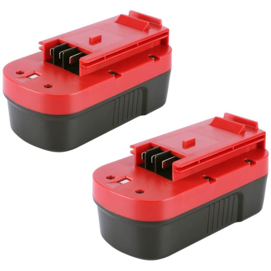 2 Packs 4.0Ah Ni-Mh 18 Volt HPB18 Battery and Charger Compatible with Black  and Decker 18V Battery HPB18-OPE A1718 244760-00 Firestorm FSB18 FS18FL  FS180BX FS18BX 