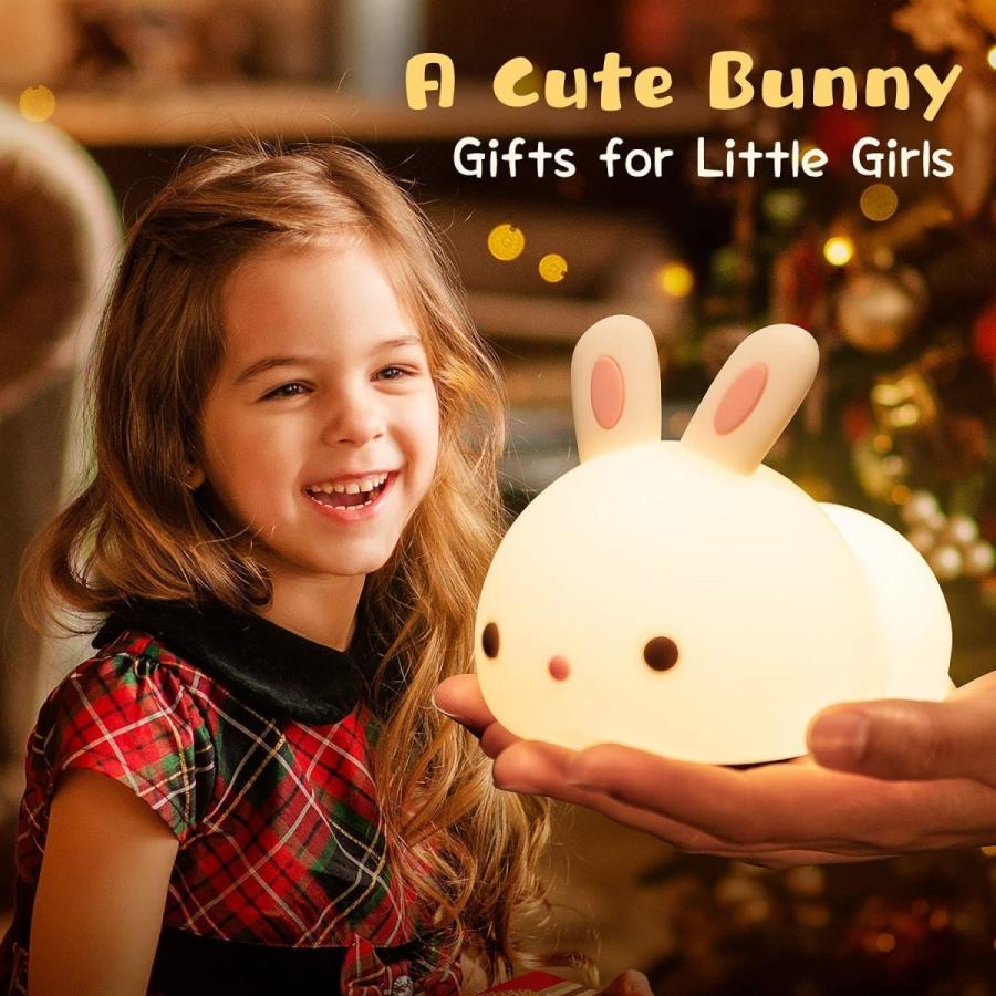 Cute Bunny Kids Night Light,Bunny Lamp Girl Birthday Gifts Women Teena