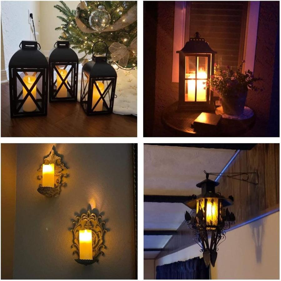 【57%OFF!】Flickering Flameless Candlesnd Set of Bundle with Battery Operated C