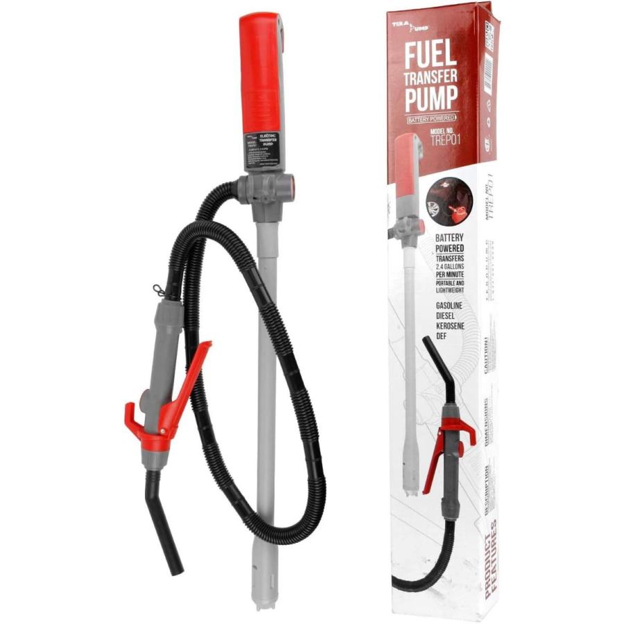 TERA PUMP Multi-Purpose Battery Powered Fuel Liquid Transfer Pump with