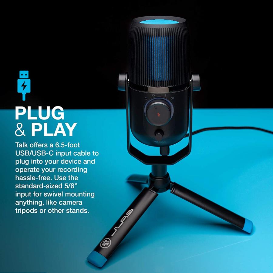 ZealSound Gaming Microphone,RGB USB Condenser Microphone with TYPE C