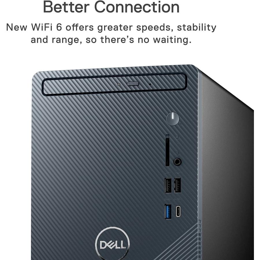 Dell Newest Inspiron Mini Tower Desktop, 12th Intel Hexa-Core i5-12400, NVI