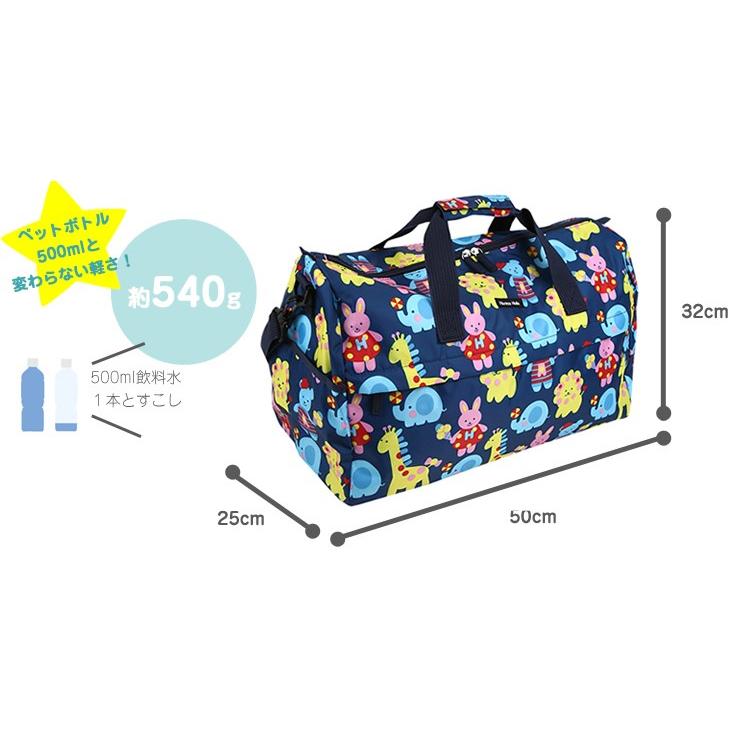 ボストンバッグ ショルダー紐付 ハンナフラ トラベルバッグ 軽量 大容量 旅行バッグ Hanna Hula　アニマルフレンズ/ネコポス不可 | Hanna Hula | 03