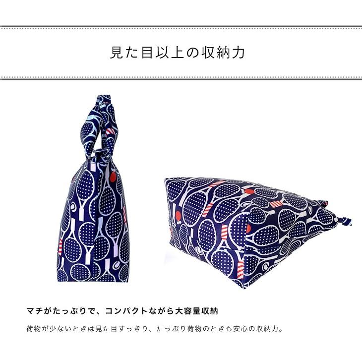 折りたたみサブバッグ ファスナー付きエコバッグ マチ広 おしゃれ 大容量 軽量 買い物バッグ ハンナフラ【ネコポス利用OK！1点まで】 | Hanna Hula | 16