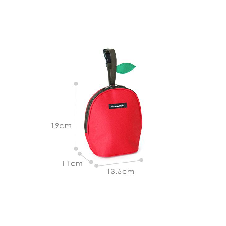 【今だけ1点配送で送料無料】マグポーチ 保温保冷 アップル 哺乳瓶ポーチ 哺乳瓶ケース 女の子 男の子 出産祝い ハンナフラ【1点のみ配送でネコポスOK】 | Hanna Hula | 09