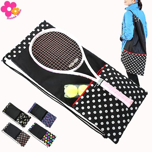 収納ポケット付テニスラケットケース ハンナフラ Hanna Hula【1点のみ配送でネコポスOK】 | Hanna Hula