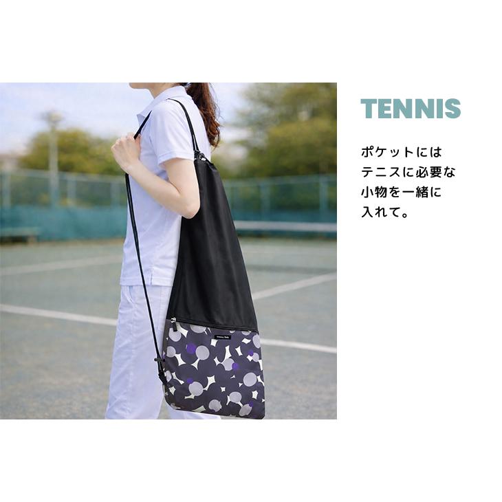 Hanna Hula（ハンナフラ） 収納ポケット付テニスラケットケース Hanna