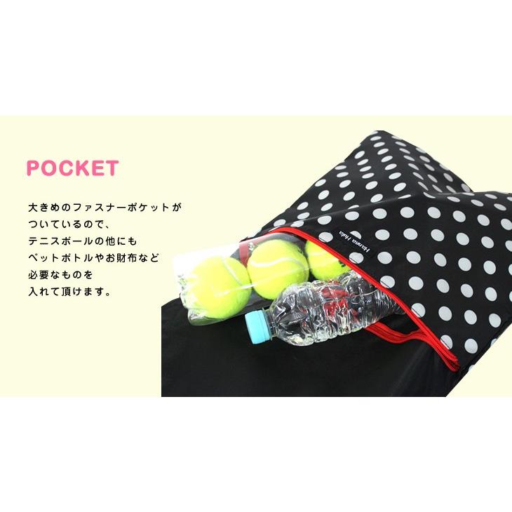 収納ポケット付テニスラケットケース ハンナフラ Hanna Hula【1点のみ配送でネコポスOK】 | Hanna Hula | 10