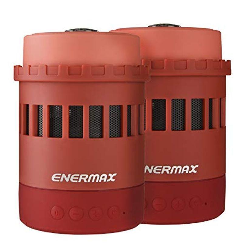 ENERMAX 多機能Bluetoothスピーカー 2台セット Pharoslite EAS05-RW レッド