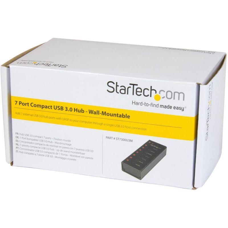 販売限定 StarTech.com 7ポートUSB 3.0ハブ メタル筐体 デスクや壁に取付け可能 ST7300U3M