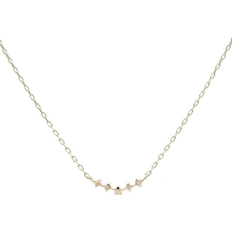 L&Co (エルアンドコー) ペーパーバッグ&ペーパーボックス付 K10 横並び ダイヤモンド ペンダント ネックレス 66-7605 エルアンドコー ペーパーバッグ&ペーパーボックス付 K10 横並び ダイヤモンド ペンダント ネックレス