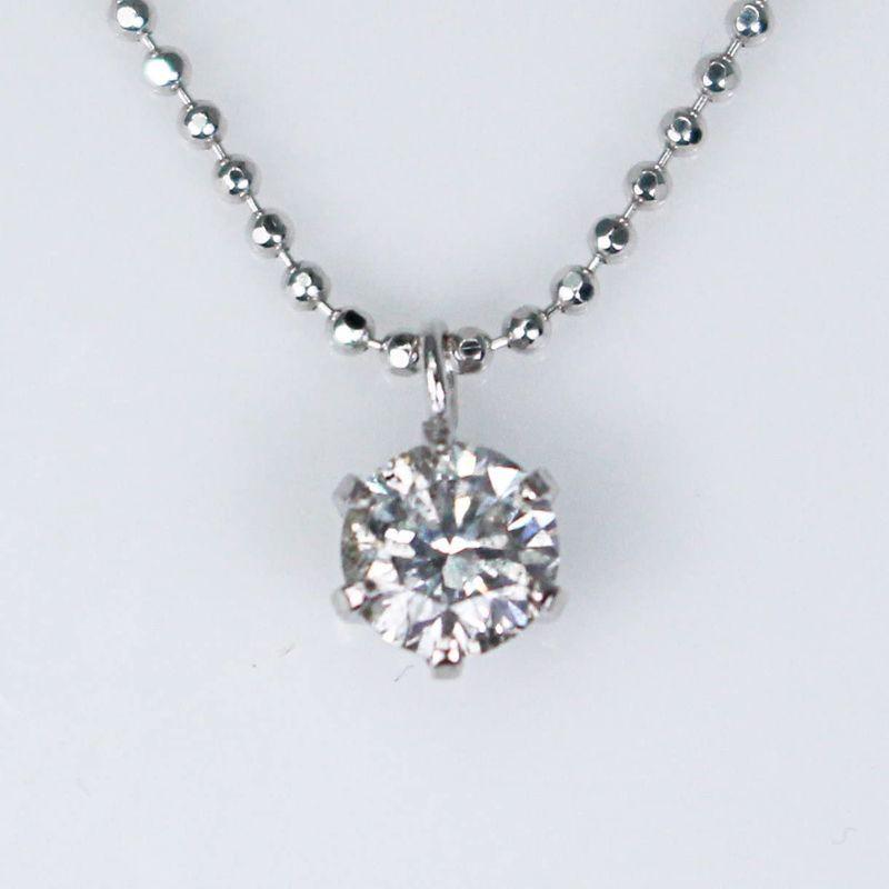 正規品 KASHIMA純プラチナ台 0.3ct ダイヤモンド 一粒石 プチ ペンダント ネックレス 【2312189276】(11652円)