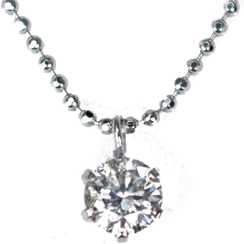 正規品 KASHIMA純プラチナ台 0.3ct ダイヤモンド 一粒石 プチ ペンダント ネックレス 【2312189276】(11652円)