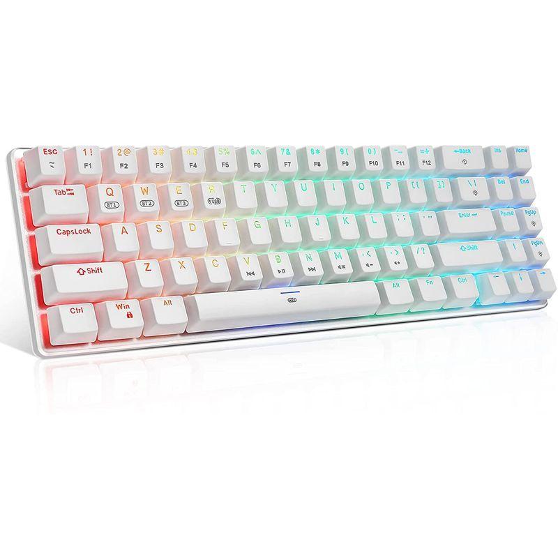 小型 Rgbバックライト付き Bluetoothキーボード ワイヤレス ゲーミングキーボード Ji Huo メカニカルキーボード 国 可愛い キーボード 驚きの値段で Themtransit Com