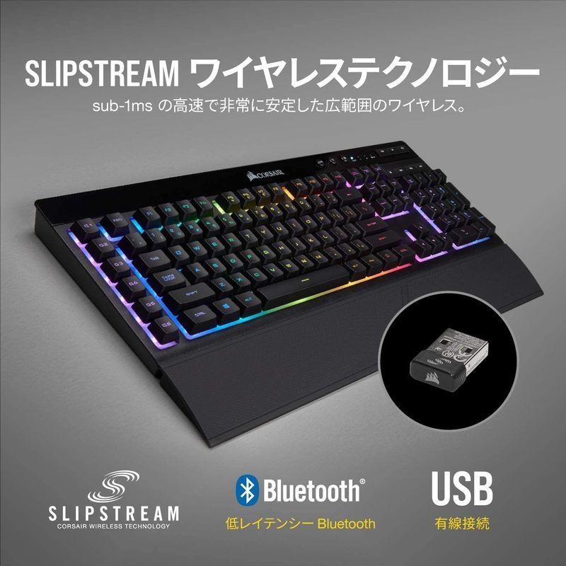 Corsair K57 RGB WIRELESS 日本語配列 ゲーミングキーボード Bluetooth 無線 有線 対応 KB481 CH- K57 RGB WIRELESS 日本語配列 ゲーミングキーボード Bluetooth 無線 有線 対応 KB481 CH