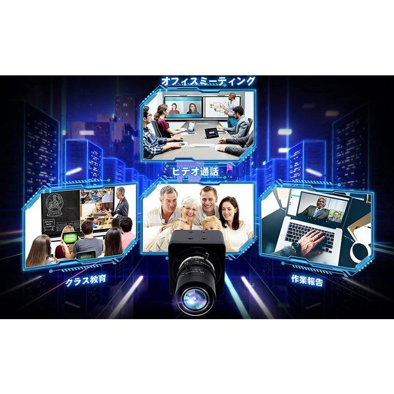ELP 500万画素 光学ズーム USB ウェブカメラ 5mp 4倍ズーム Webカメラ