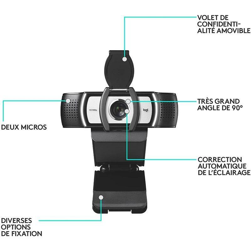 正規版 Logitech Webcam C930 E Webcam， PC/Mac， USB Interface