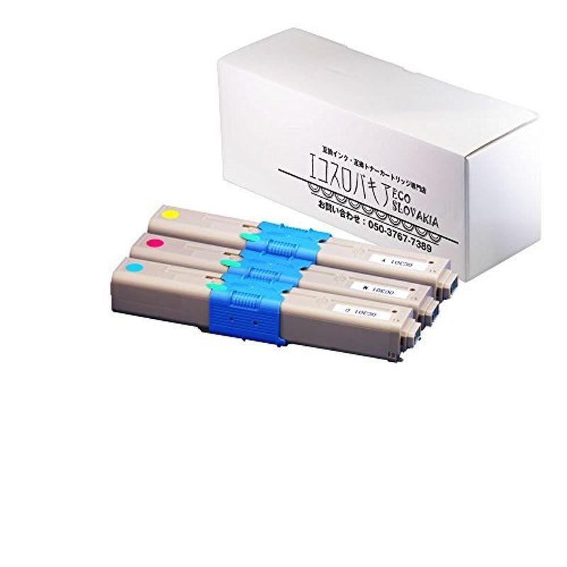 シルバー/レッド オキ (OKI)用 再生 リサイクル TNR-C4J カラー トナー