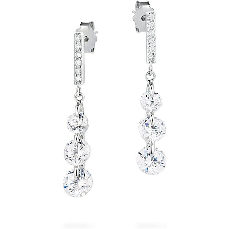 Gift from New York ピアス レディース プラチナ 加工 揺れるピアス 3連 ロングピアス シルバー925 金属アレルギー対 from New York ピアス レディース プラチナ 加工 揺れるピアス 3連 ロングピアス シルバー925 金属アレルギー対