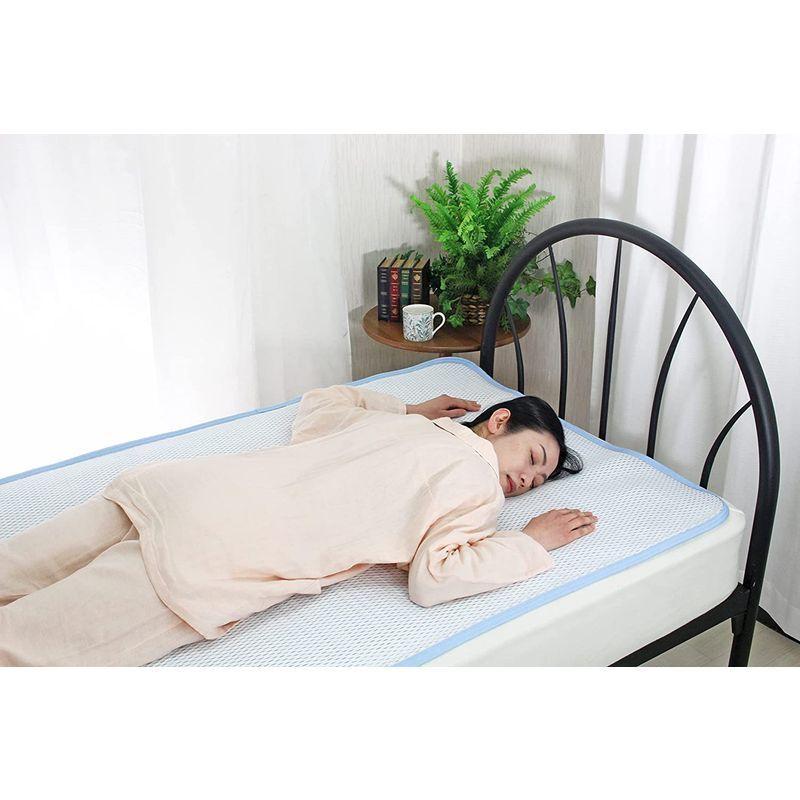 ロマンス小杉 アイスミンEX 接触冷感 敷きパッド ブルー ダブル アイスミンEX 接触冷感 敷きパッド ブルー ダブル