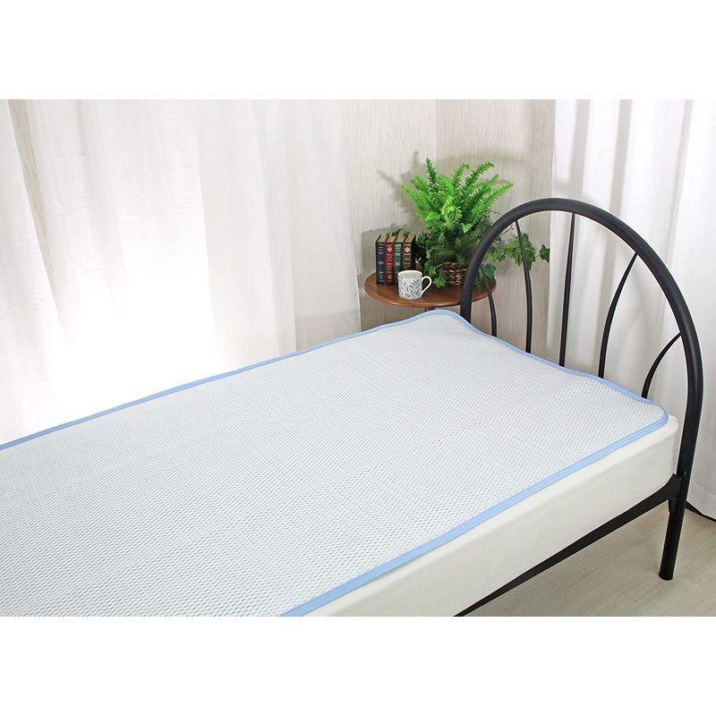 ロマンス小杉 アイスミンEX 接触冷感 敷きパッド ブルー ダブル アイスミンEX 接触冷感 敷きパッド ブルー ダブル