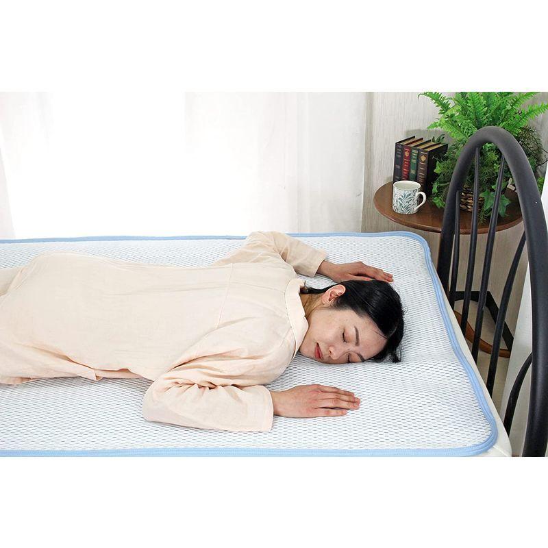 ロマンス小杉 アイスミンEX 接触冷感 敷きパッド ブルー ダブル アイスミンEX 接触冷感 敷きパッド ブルー ダブル