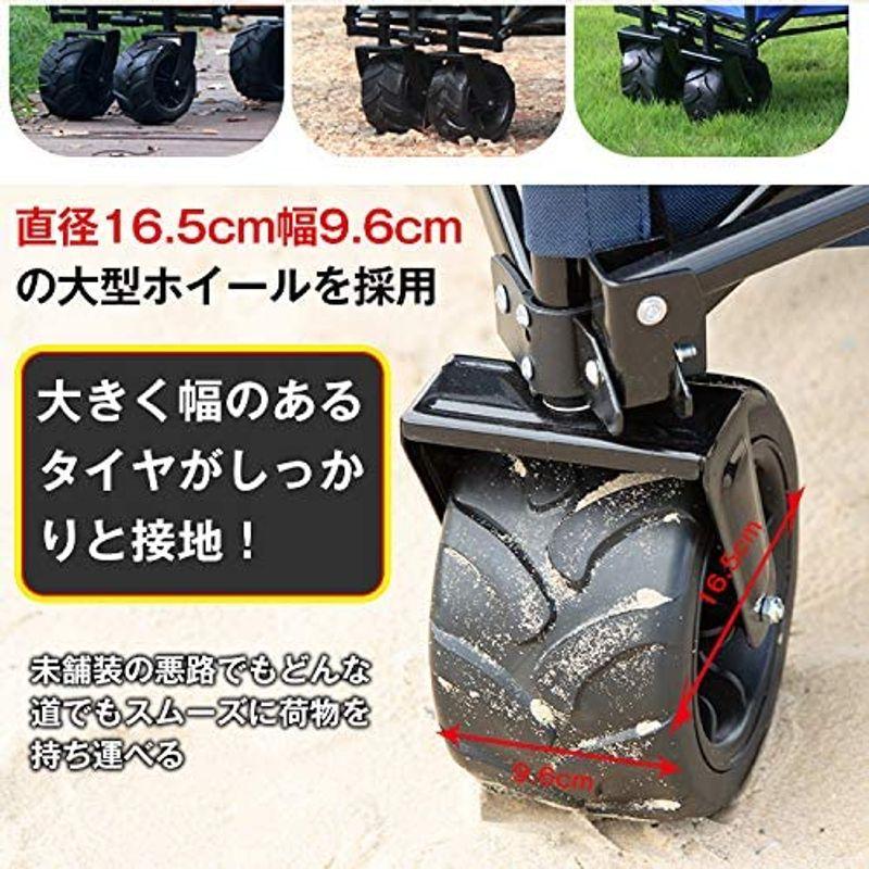 買取り実績 ブラック アウトドアワゴン キャリーワゴン 雑貨の国のアリス 折り畳み式 並行輸入品 運動会 キャンプ 収納袋付き キャリーカート qhema Com