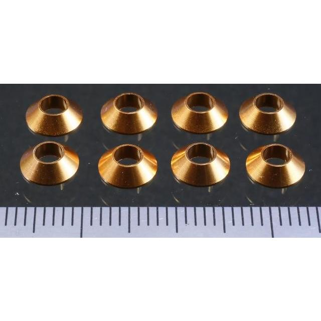 TOBEE CRAFT (トビークラフト)  テーパーワッシャ M3 ゴールド | 