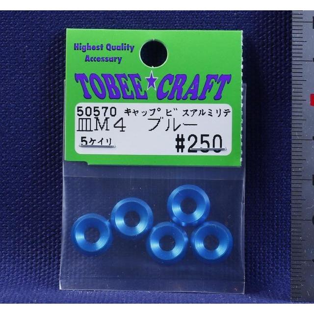 TOBEE CRAFT (トビークラフト)  皿M4 キャップビスアルミリテーナ(ブルー) |  | 02