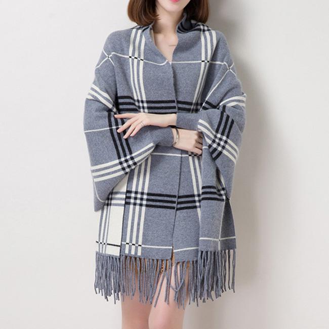 チェック柄大判ストール |  | 08