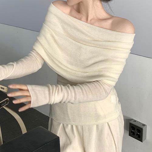オフショルダースリムやわらかニット |  | 04