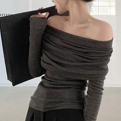 オフショルダースリムやわらかニット |  | 10