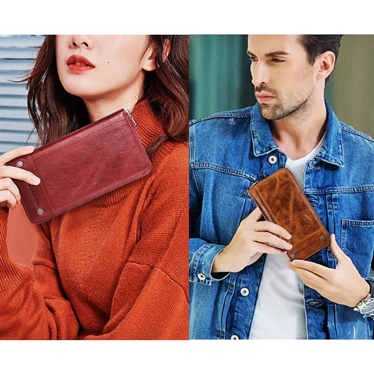 【訳アリ品】 長財布 小銭入れが4分割された 本革財布 使いやすさが進化した 男女兼用 ラウンドファスナー 財布 M1289 |  | 05