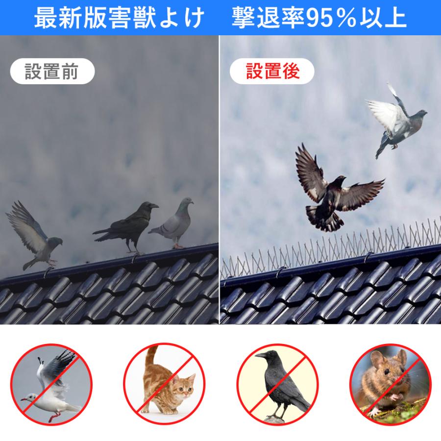 鳥よけ 最新版 100 ステンレス 30cm 8個入り 針が密集する 鳩よけ カラスよけ フン害防止 害鳥による被害を防ぐ ベランダ 屋上 窓枠用 簡単設置 Jpv033 Jpv033 ハル Xcsource専門店 通販 Yahoo ショッピング