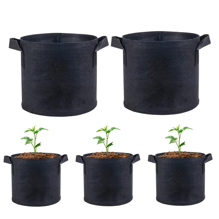 植木鉢 不織布 ポット 布鉢 栽培袋 5個 5ガロン プランター フェルト 植え袋 ガーデン 通気性 Diy 園芸 植物育成 野菜栽培 大容量 高さ25cm 直径30cm Jpv037 Jpv037 ハル Xcsource専門店 通販 Yahoo ショッピング