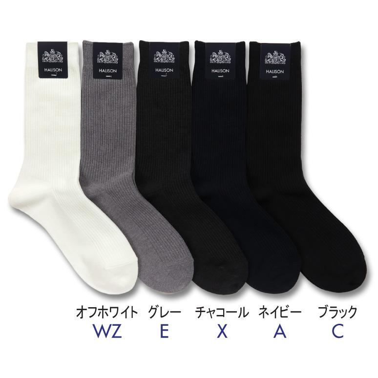 HALISON（ハリソン） HALISON（M）ドライ綿混 リブ デイリーソックス
