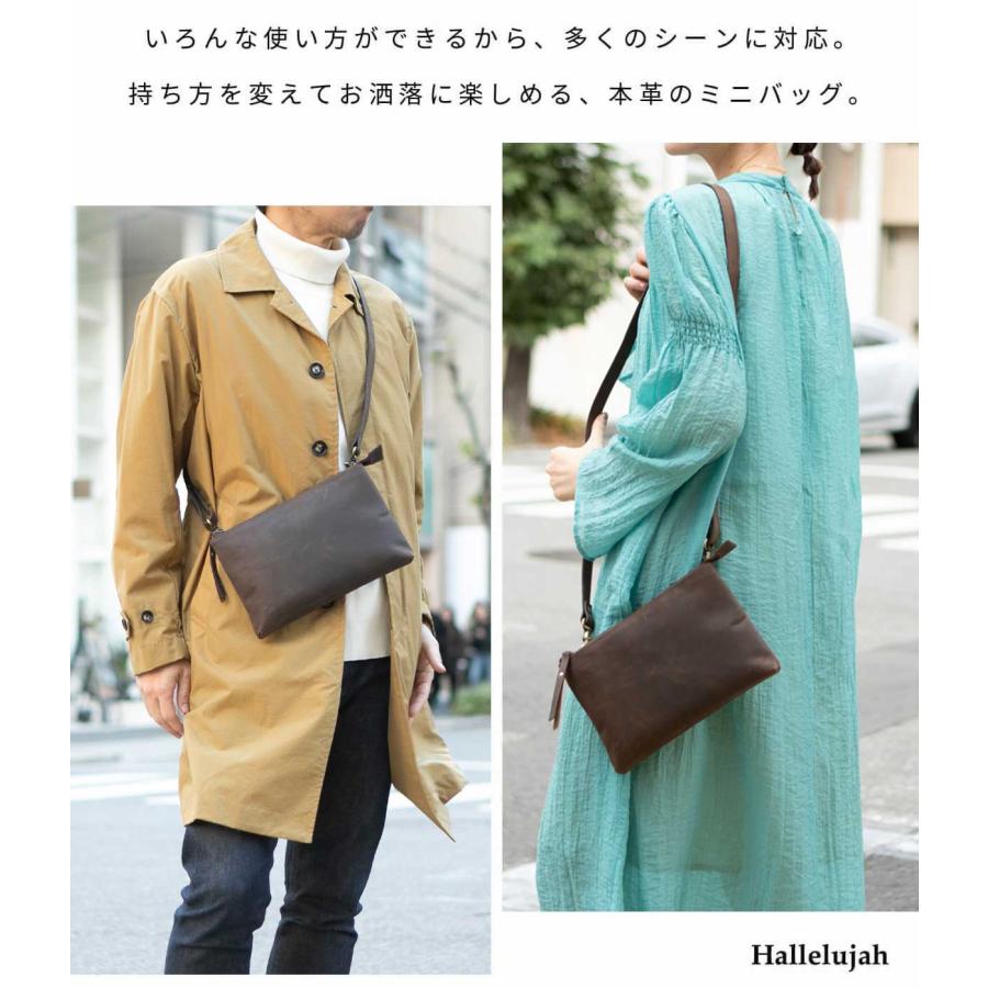Hallelujah ショルダーバッグ メンズ レザー レディース Hallelujah ショルダーバッグ メンズ レザー レディース