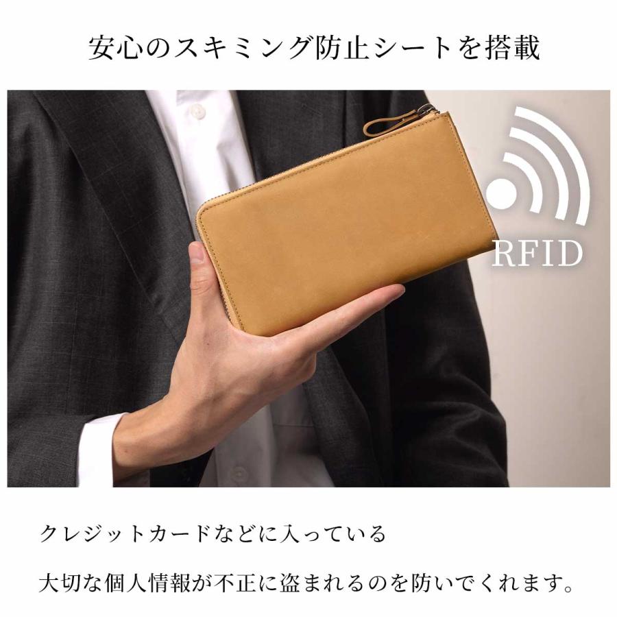 Hallelujah（ハレルヤ） 財布 メンズ 長財布 本革 L字ファスナー TIDY