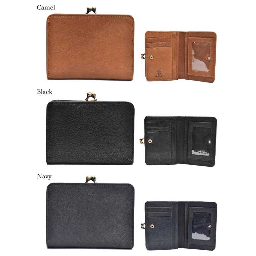 Hallelujah（ハレルヤ） 財布 レディース 二つ折り がま口 Mollis 本革