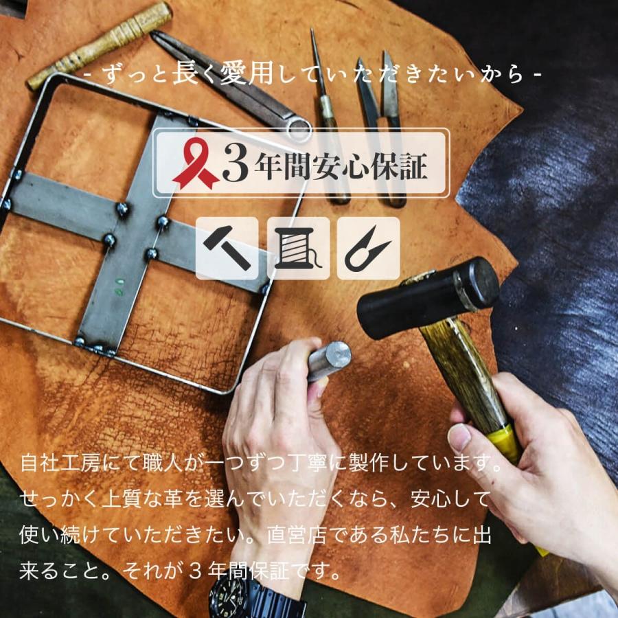 コードバン 財布 メンズ レディース L字ファスナー ミニ財布 コンパクト TIDYmini 国産 日本製 馬革 ハレルヤの画像