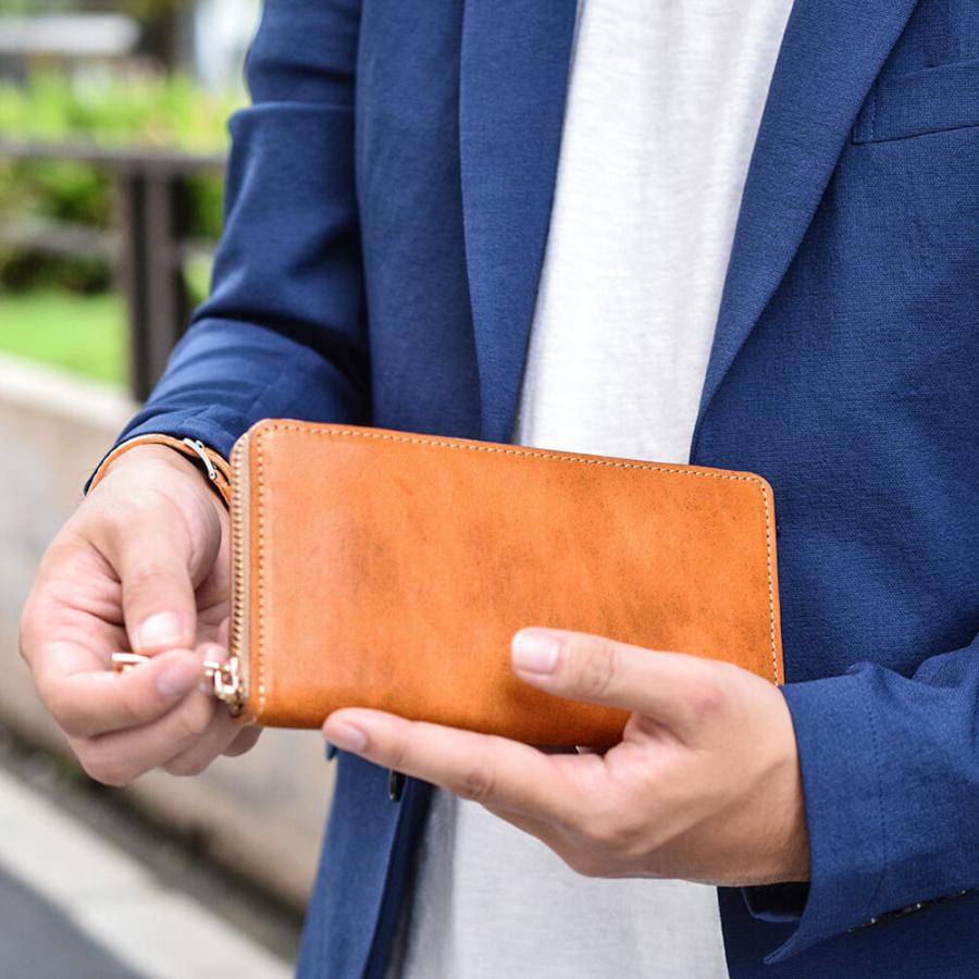 財布 メンズ 長財布 栃木レザー ラウンドファスナー メンズ長財布 レディース 人気 セール ブランド 高級 日本製 国産 ネーム入れ プレゼント Jaw016 財布 バッグ 本革 Hallelujah 通販 Yahoo ショッピング