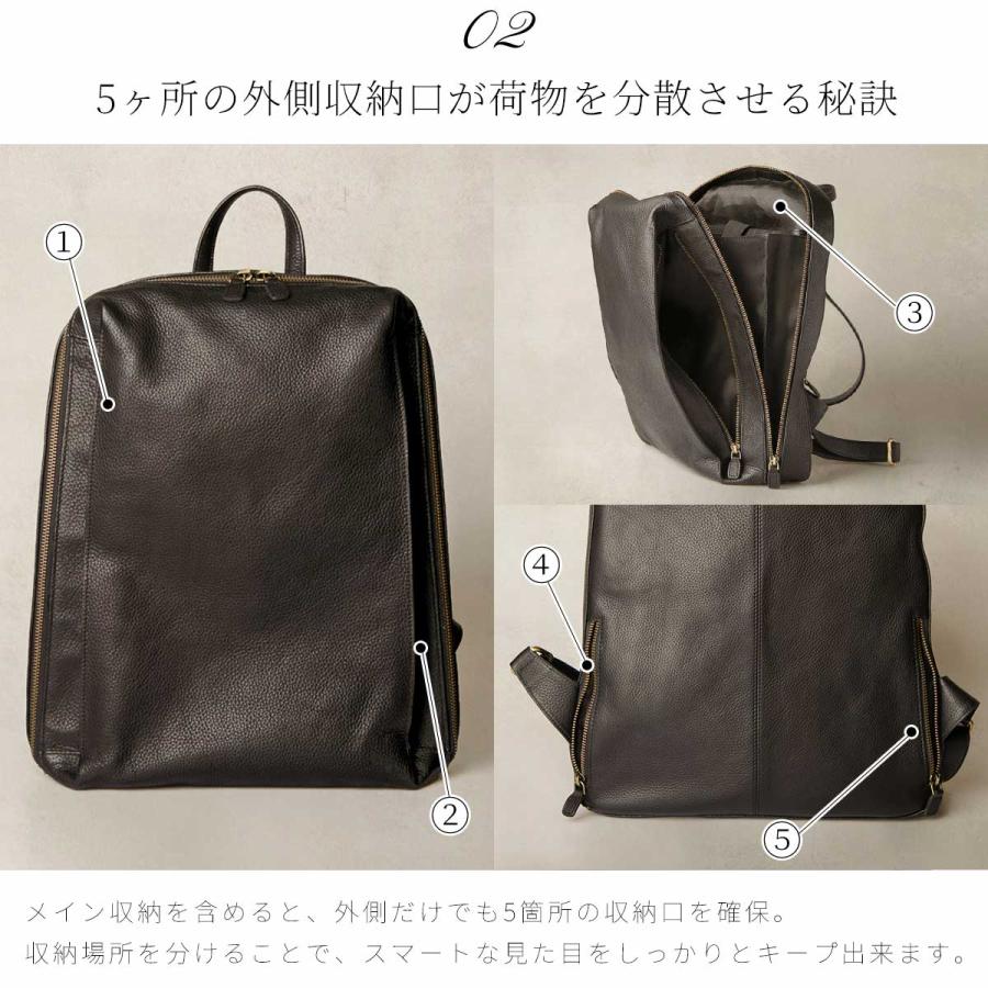 Hallelujah（ハレルヤ） 本革 リュック 大容量 ビジネス 通勤