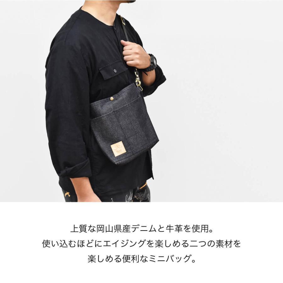 Hallelujah ショルダーバッグ 岡山デニム サコッシュ 栃木レザー Hallelujah ショルダーバッグ 岡山デニム サコッシュ 栃木レザー