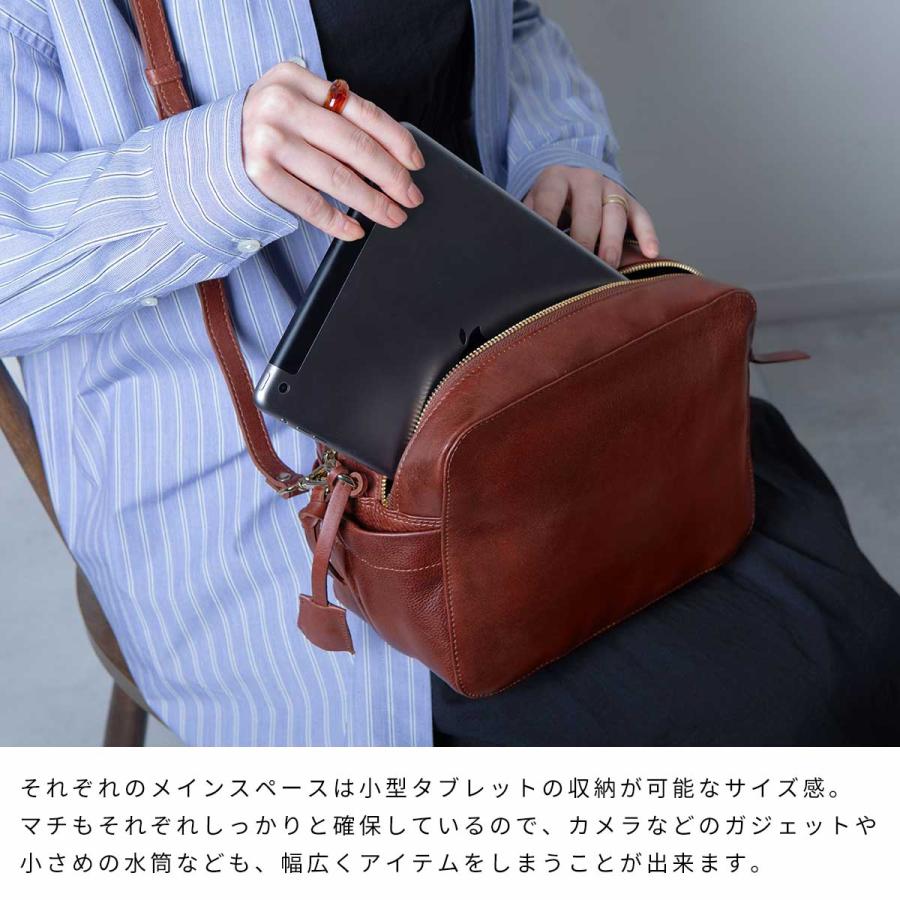 極美品　Hallelujah TIDY BOX Volta ショルダーバッグ Hallelujah ショルダー バッグ ボディバッグ イタリアンレザー