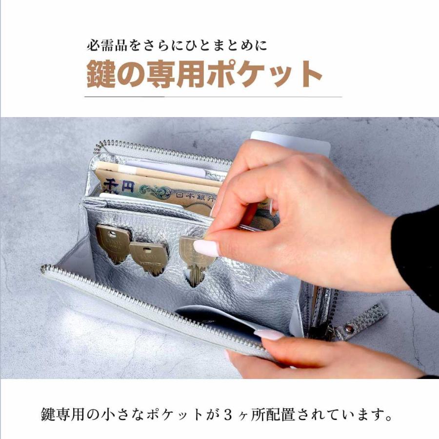長財布　使用期間少なく美品。 JAPAN FACTORY 栃木レザー 花鳥風月 長財布 L字ファスナー